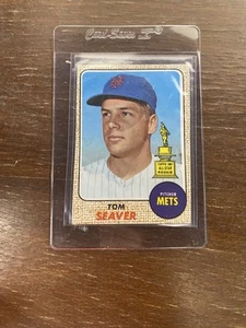 1968 Topps Tom Seaver 45 First Solo All Star Rookie Mets Reds HOF Card - Picture 1 of 12