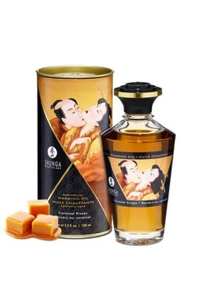 Huile chauffante caramel comestible 100ml - CC812011 - Photo 1/2