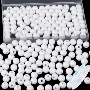100 piezas cuentas de pelota de golf con cuerda elástica de 5,5 yardas, cuentas deportivas de acrílico espacio hágalo usted mismo - Imagen 1 de 7