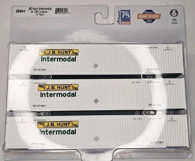 28491 Athearn JB Hunt 53' CIMC Containers - Image 1 of 2