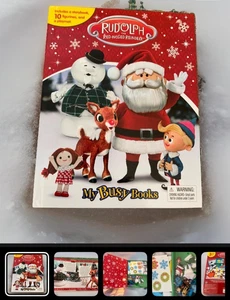 My Busy Books Christmas Rudolph the Red Nosed Reindeer Storybook Figurines & Mat - Bild 1 von 5