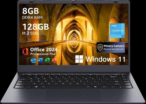 Coolby BTC511 Gray 8GB RAM 128GB Storage Built In Webcam Laptop New Sealed - Picture 1 of 11