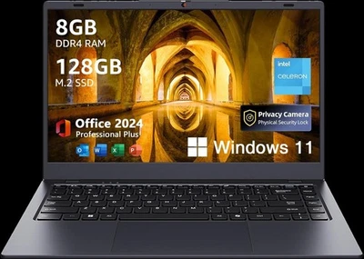 Coolby BTC511 Gray 8GB RAM 128GB Storage Built In Webcam Laptop New Sealed - Image 1 of 4