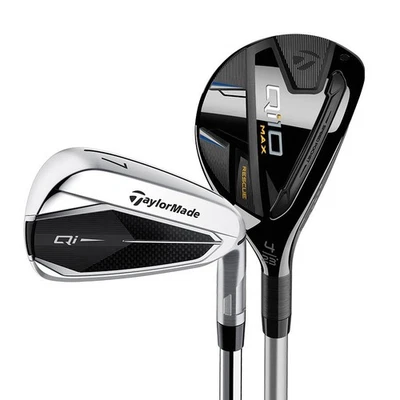 New TaylorMade Golf LH- Qi Combo Irons #4, #5 Hybrids 6-PW/AW Regular Flex Left - Image 1 of 4