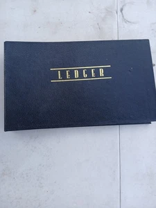 Vintage Blank Accounting Ledger Book A-Z Index Tabs Binder – Unused Record... - Picture 1 of 4
