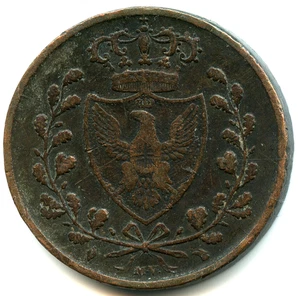 Sardaigne 3 centesimi Charles Félix 1826 Turin n°5163 - Foto 1 di 2