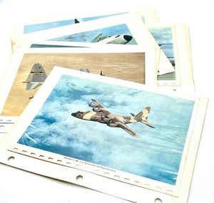 Lot Vintage Lockheed Flugzeug Kalender Drucke USAF C-5A C-130 Hercules Galaxy - Bild 1 von 8