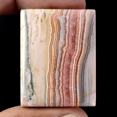 Piedras preciosas sueltas lisas baguette de rodocrosita rara natural de 117,00 quilates Foto 1 de 4