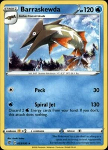 2x (SWSH02-053) Barraskewda Rare Pokemon Rebel Clash Card # 53 - Picture 1 of 1