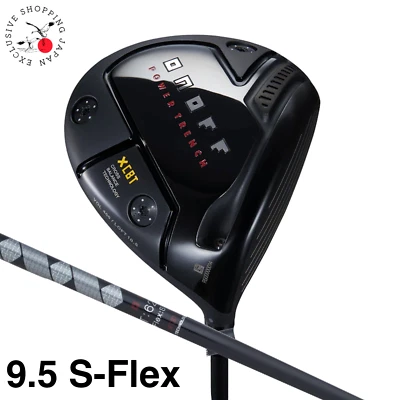 ONOFF Golf KURO Driver Loft 9.5° S-Flex CBT:624D GLOBERIDE Graphite Shaft New JP - Image 1 of 4