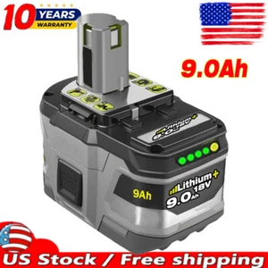 9.0AH For RYOBI P108 18V High Capacity Battery 18Volt Lithium-Ion One+ Plus P109 - Picture 1 of 4