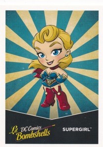 L13 SUPERGIRL 2017 Cryptozoic DC Comics Bombshells LIL BOMBSHELLS card