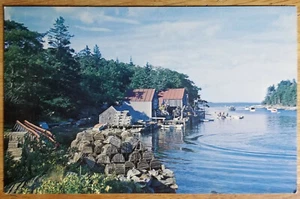 New Harbor Maine ME Postcard PC 1960s Yankee Magazine Postcard Unused - Picture 1 of 1
