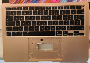 Original Macbook Air 13" 2020 M1 A2337 Topcase Keyboard Palmrest Rose Gold - Afbeelding 1 van 11