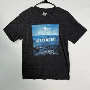 Hollywood California Graphic T-Shirt Men’s S Gray Tri-Blend Blue 84 - Picture 1 of 5