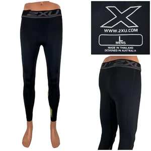 2XU Mens Large Accelerate Compression Pants ma4476b Tights Black MSRP $99.95 EUC - Picture 1 of 10