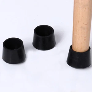 Silla redonda de goma férulas protector de piso antiarañazos mesa pies pierna tapa extremo - Imagen 1 de 9