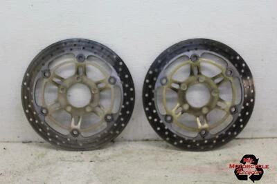 SUZUKI KATANA 600 750 SV650 SV650S OEM FRONT LEFT RIGHT BRAKE ROTORS DISCS C55D - Image 1 of 4