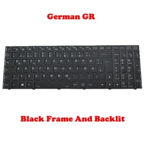 Backlit Keyboard For CLEVO NH77ERQ NH77DDW N15Z3 PB70 PB71 PB50 PB51 German GR - Afbeelding 1 van 3