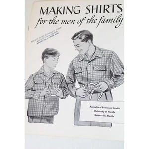 Making Shirts for the Men in the Family Vintage Extension Course U of F 91831 - Picture 1 of 5
