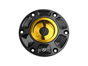 Bonamici Gold Aluminum Tank Cap fits Triumph Speed Triple 1200 RR / RS 2011-20 - Picture 1 of 2
