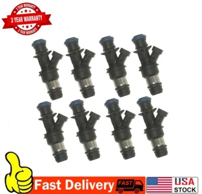 Inyectores de combustible para Hummer H2 6,0 L V8 2003 2004 2005 2006 2007 8 piezas 17113553 Foto 1 de 4