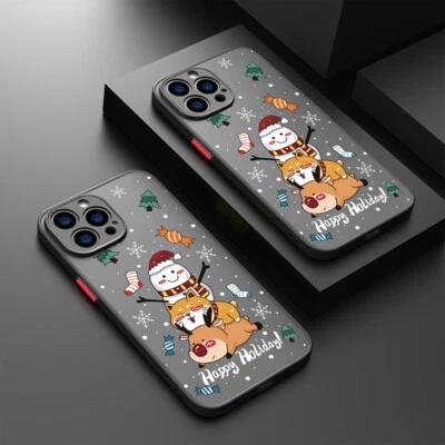 Phone Case For iPhone 15 14 Pro Max 13 12 11 XS X 8 7 Christmas Santa Gift Cover - Image 1 of 4