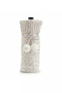 Lauren Conrad Knit Wine Bottle Bag with Poms - Picture 1 of 4