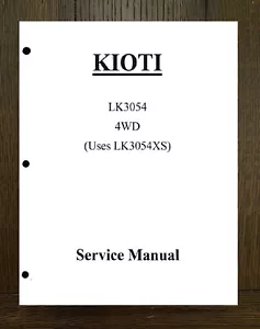 3054 Service Manual Fits Kioti Tractor LK3054 4WD Diesel Overhaul Workshop - Picture 1 of 24