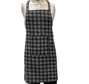 Unisex Adult Apron Red Grey Men's Ladies Cooking Baking Kitchen Catering Chef - Picture 1 of 1