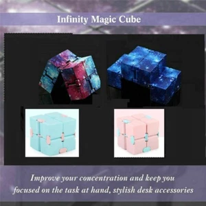 UK Sensory Starry Sky Infinity Cube Handschmeichler Spielzeug für Stress Autismus Angstlinderung - Bild 1 von 22