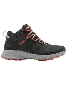 Columbia UK 6 Women's Peakfreak II Mid Outdry Dark Grey/Dark Coral Hiking Boots - Picture 1 of 7