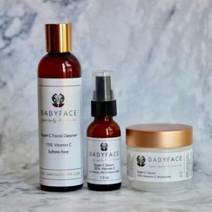 Babyface Deluxe Vitamin C Skincare Kit, Complete Anti-Aging Gift Set, Mom, Woman - Picture 1 of 1