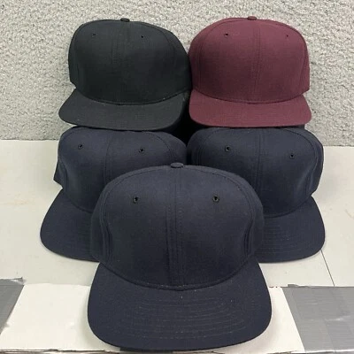 复古 New Era 合身尺寸 6 7/8 空白专业模型帽子美国棒球帽 7 件装 — 第 1/4 张图片