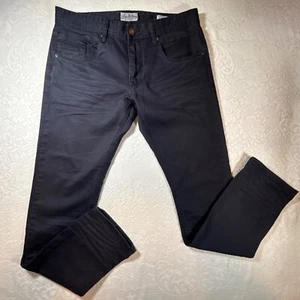 Shine Original Queens Slim Fit Stretch Jeans Herren W36 L34 Schwarz Low Waist Skinn - Bild 1 von 13