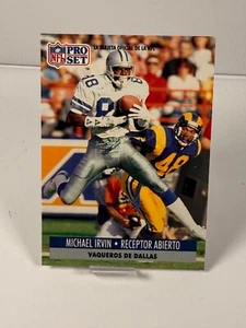 1991 Pro Set Spanish - Michael Irvin #49 RARE - Picture 1 of 2