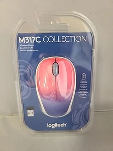 Logitech - Design Collection Wireless Mouse - Pink Purple White New - Picture 1 of 2