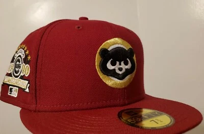 Chicago Cubs New Era Granate, Dorado 1990 Juego de Estrellas Parche y Ala UV Gris 7 3/4 Foto 1 de 4