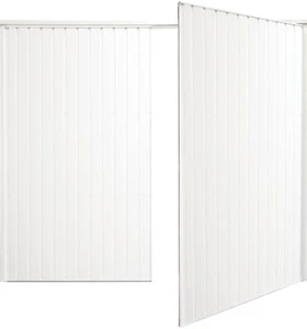 New Side hinged Garage Door Vertical 7ft wide x 6ft6 high White - Picture 1 of 1