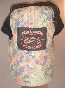 Gorra gorra de béisbol Field & Stream parche de malla de camionero camuflaje y negro - Imagen 1 de 6