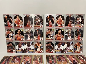 2 - 1990 Aros y 2 - 1992 Fleer Bulls Kodak / Shell hojas de equipo sin cortar Jordan NBA - Imagen 1 de 9