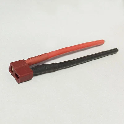 1PC T Plug Female Cable Wire 14AWG 100MM  Silicone cable for RC cable NEW - Image 1 of 3