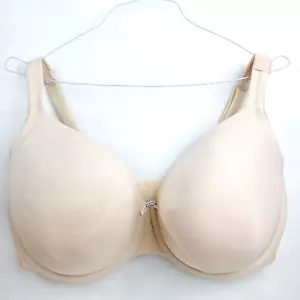 Lane Bryant Cacique Cotton Lightly Lined Full Coverage Underwire Beige Bra 40C - Picture 1 of 12
