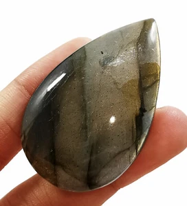 Loose Gemstones 114 Ct Natural Black Labradorite Malti Fire Cabochon - Picture 1 of 4