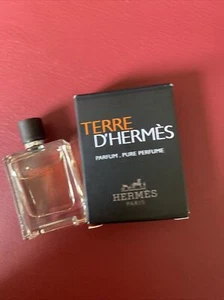 TERRE D'HERMES PURE PERFUME MINI SPLASH MEN 0.17 Oz / 5 ml TRAVEL SIZE - Picture 1 of 1