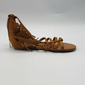 Mädchen Sandalen Größe 4M von Kid Pik braun hellbraun Fransen - Bild 1 von 8