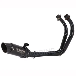 Motorcycle Exhaust Complete Exhaust System For Yamaha MT07 FZ07 XSR700 14-21 - Picture 1 of 5