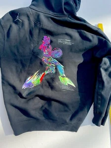 Men's Size L Nike Jordan 23 Engineered Pullover Hoodie Black - Picture 1 of 15