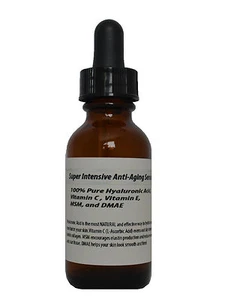 4 Unzen superintensives Anti-Aging-Serum - 100 % reines HA, Vitamin C, E, MSM, DMAE - Bild 1 von 1