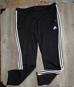 Pantalones deportivos Adidas negros Climacool pantalones de chándal con cremallera tobillos para hombre XL - Imagen 1 de 4